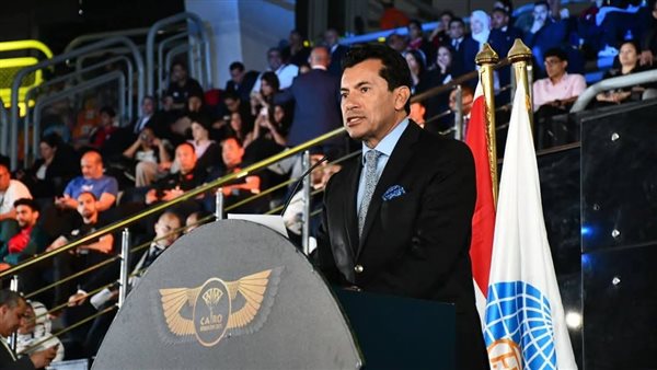 وزير الرياضة يفتتح بطولة كأس العالم للجمباز الفني 2 وزير الرياضة يفتتح