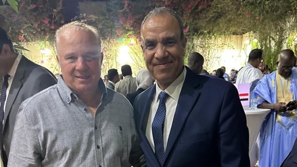 شوقي غريب برفقة وزير الخارجية في زيارة الوفد المصري لـ موريتانيا 1 شوقي غريب برفقة وزير