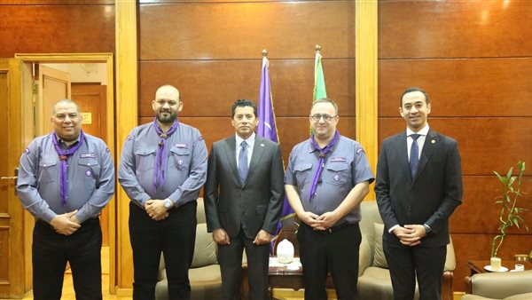 وزير الشباب والرياضة يلتقي الأمين العام للمنظمة العالمية للحركة الكشفية بالإنابة 1 وزير الشباب يلتقي