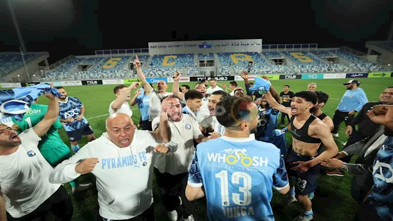 5 صور لرد فعل لاعبي بيراميدز بعد احتفالهم بالدوري 1 5 صور لرد فعل لاعبي بيراميدز بعد احتفالهم بالدوري