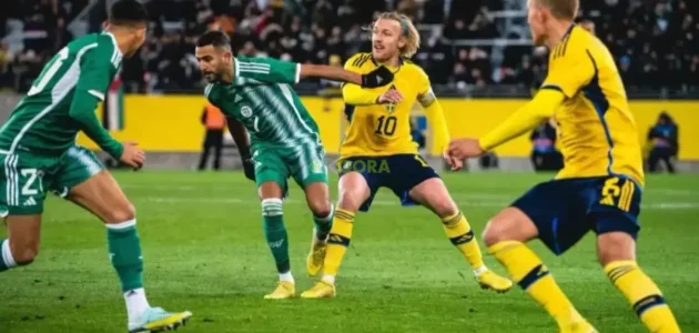 تاريخ نتائج مباريات الجزائر والسويد.. "الخضر" على أمل قلب سجل المواجهات الأوروبية 1 تاريخ نتائج مباريات الجزائر والسويد.. "الخضر" على أمل قلب سجل المواجهات الأوروبية