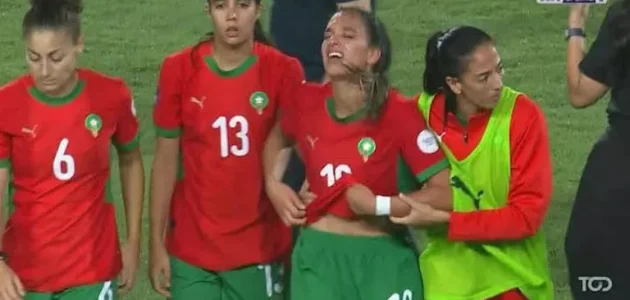 6 صور ترصد بكاء لاعبات المغرب بعد خسارة لقب كأس أمم أفريقيا للسيدات أم