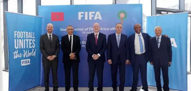 هاني أبو ريدة يهنئ فوزي لقجع بافتتاح المقر الإقليمي لـ«فيفا» في المغرب 1 أبو ريدة يهنئ فوزي لقجع بافتتاح المقر الإقليمي لـفيفا هاني أبو ريدة يهنئ فوزي لقجع بافتتاح المقر الإقليمي لـ«فيفا» في المغرب