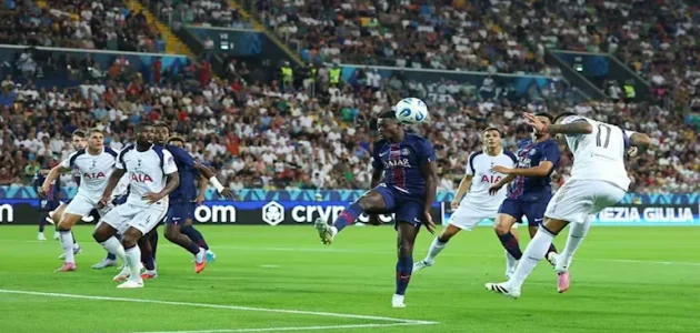 أهداف مباراة باريس سان جيرمان وتوتنهام في نهائي كأس السوبر الأوروبي
