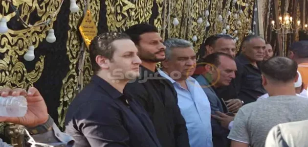 نجوم الأهلي يشاركون في عزاء والد الشناوي بكفر الشيخ (فيديو وصور)