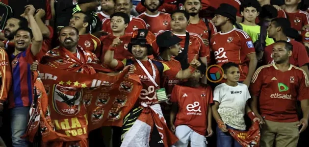 رسالة خاصة من جماهير الأهلي للاعبي الفريق خلال مباراة كهرباء الإسماعيل
