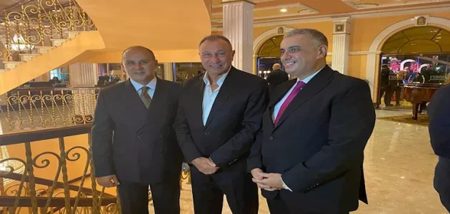 5 صور لحضور محمود الخطيب حفل خطوبة ابنة محمد مرجان