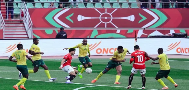 17 صورة لأبرز لقطات مباراة مصر وجنوب أفريقيا بكأس الأمم الأفريقية